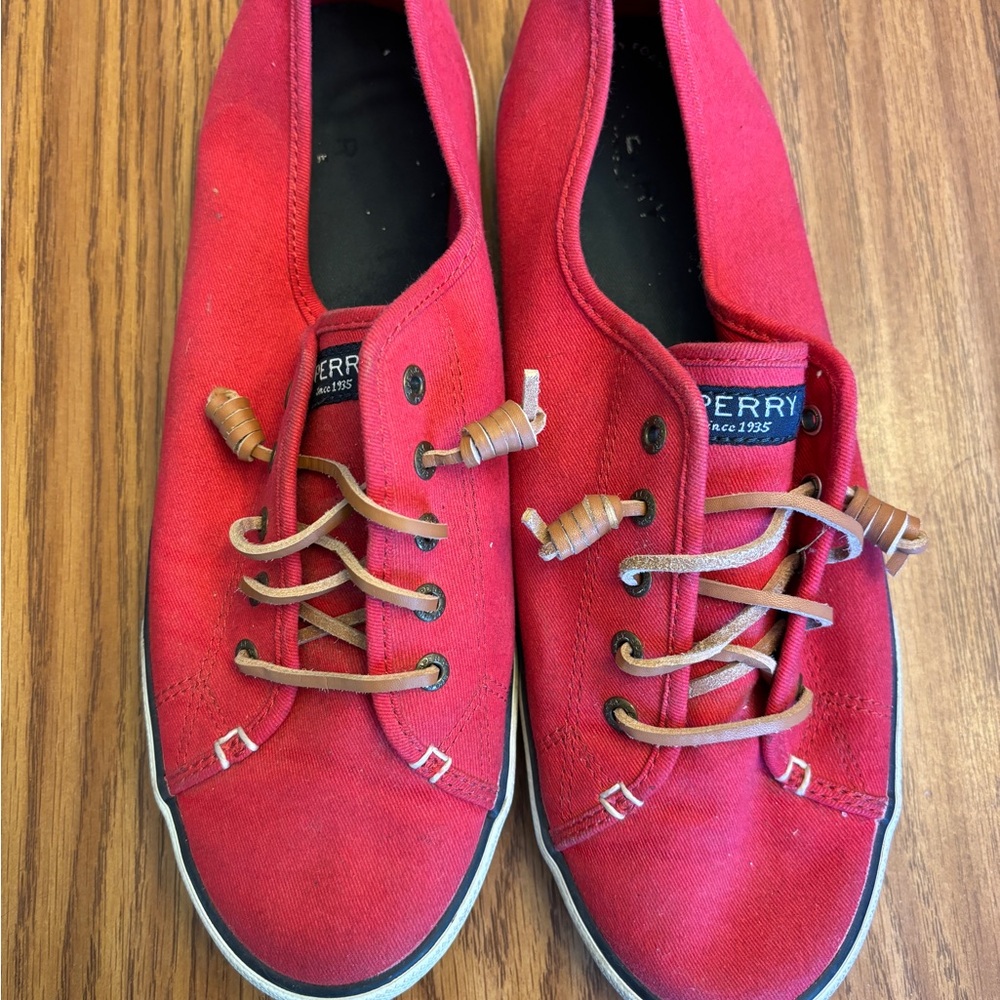 Sperry Women's Red Sneakers